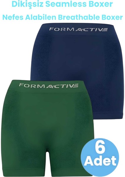 Erkek Dikişsiz/seamless Nefes Alabilen Boxer 6 Adet fırsatları
