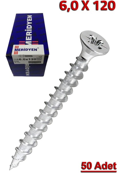 Sunta Vidası 6.0X120 (50 Adet)