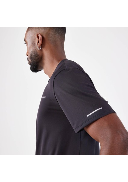 Kiprun Erkek Siyah Nefes Alan Spor Tişörtü KIPRUN Dry 500 - Koşu fırsatları