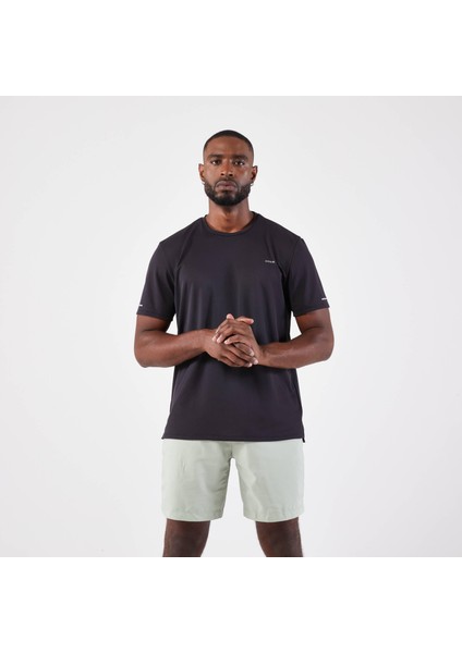 Kiprun Erkek Siyah Nefes Alan Spor Tişörtü KIPRUN Dry 500 - Koşu indirimleri