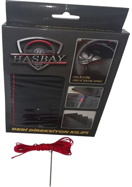 Dikişli Direksiyon Kılıfı Siyah Deri Kırmızı Dikişli A.udi A3 Için fiyatları