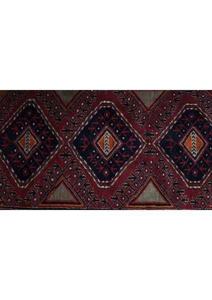 95 x 190 cm Kırmızı Renkli Nostaljik Yün Halı Oturma Odası Için modelleri