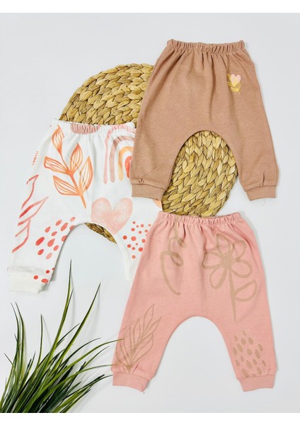 Endonesıa 3'lü Pantolon Set - Pembe