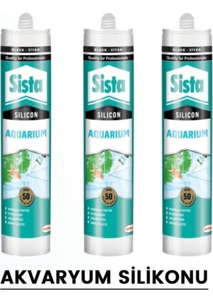 Sista Şeffaf Akvaryum Silikonu 310 ml (3 Adet)