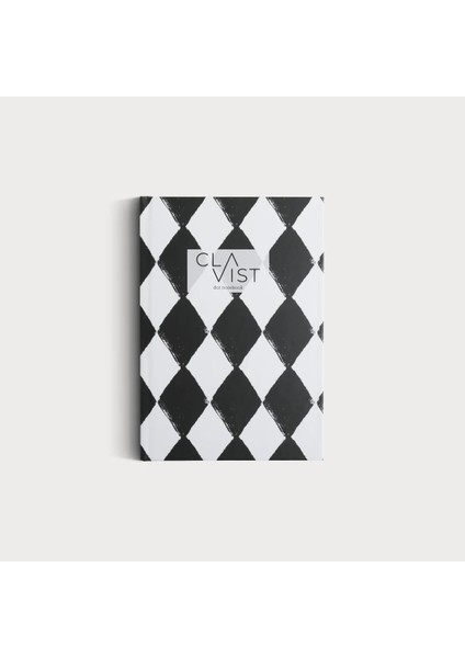 Dot Grid Notebook Dama Desenli-Harlequin