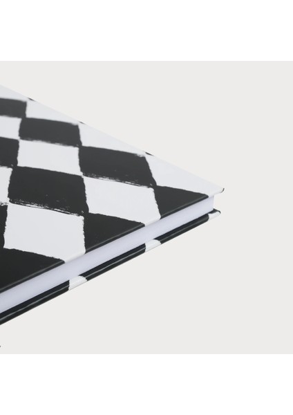Dot Grid Notebook Dama Desenli-Harlequin