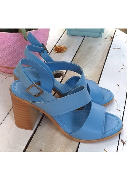 Bulldozer 231712 Kadın Deri Topuklu Yazlık Ayakkabı