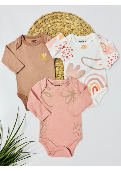Indonesıa 3'lü Body Set - Pembe