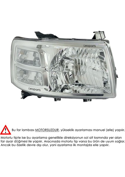 Ford Ranger Far Lambası Sağ (Motorsuz) 2007-2009 UR87-51-0K0D