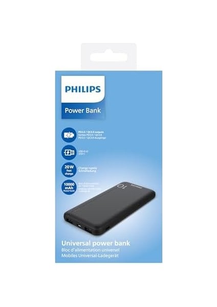 DLP1812PB 10.000 Mah Powerbank 2xusb-A 2.1A, Usb-C Çıkış, Pd- Siyah fiyatları