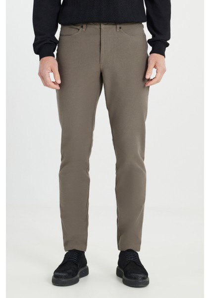 360 Her Yöne Esneyen Slim Fit Dar Kesim Pamuklu 5 Cep Casual Pantolon