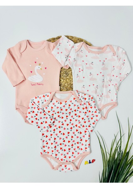 Kirev 3'lü Body Set - Nar Çiçeği