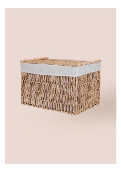 Cesta Hasır Organizer Sepet Naturel 57X36X37 cm SPT0080