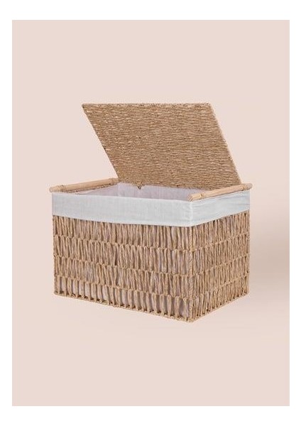 Cesta Hasır Organizer Sepet Naturel 57X36X37 cm SPT0080