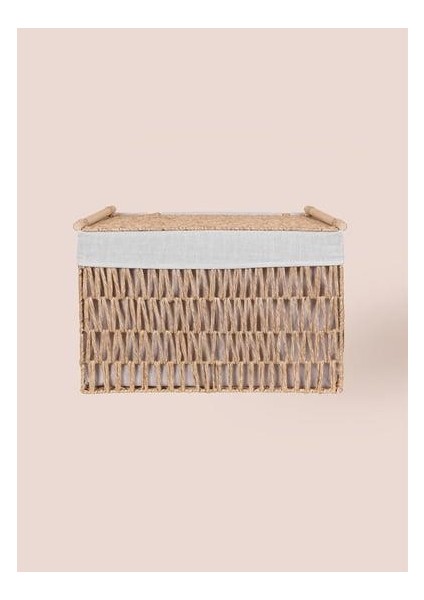 Cesta Hasır Organizer Sepet Naturel 57X36X37 cm SPT0080