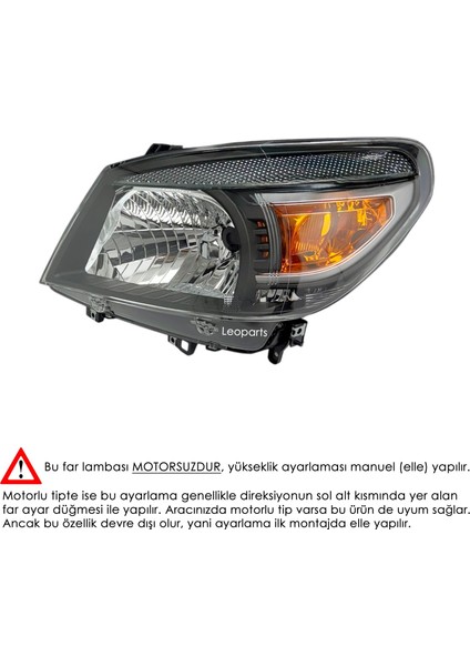 Ford Ranger Far Lambası Sol (Motorsuz) 2010-2012 UD205-1030