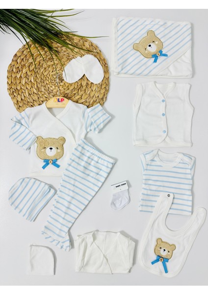 Sevimli Ayıcık 10 Lu Hastane Çıkışı Set - Mavi