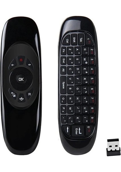 2.4 Ghz Air Mouse Klavye Ses Anahtarlı Jiroskop Akıllı Tv Android Box Klavyeli Uzaktan Kumanda