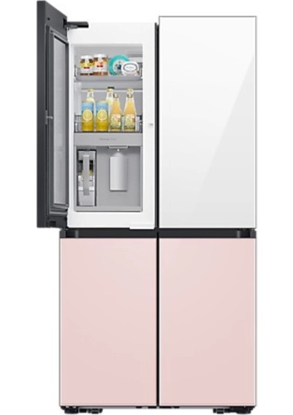 RF71DB965E8C 819 Litre Beyaz - Pembe Gardırop Tipi Buzdolabı fırsatları