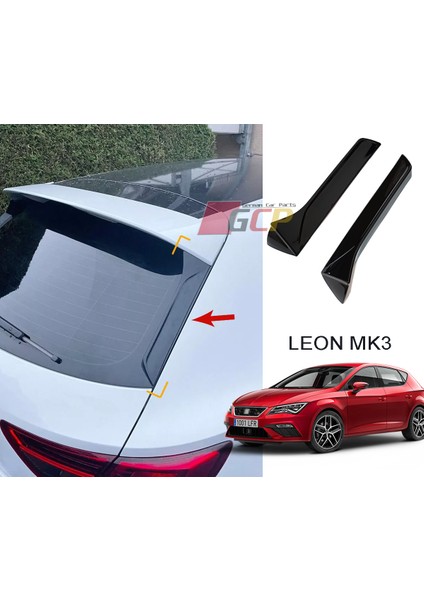 Leon Mk3 Spoiler (Cam Yanı) - Leon Arka Cam Spoiler Aksesaur