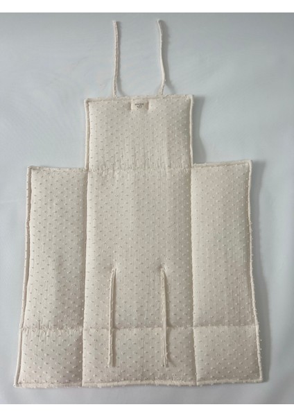 Alt Açma Matı, Bakım Çantası ve Bez Çantası Set Ponponlu Müslin Ekru fiyatları