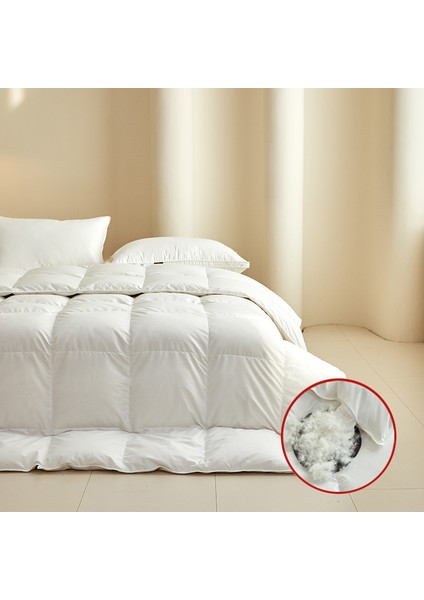 Kaz Tüyü Çift Kişilik Yorgan 150 x 210 cm Beyaz (Yurt Dışından)