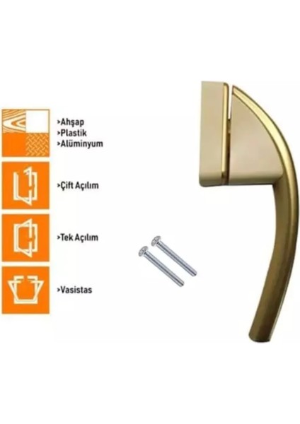 Swing Secustik (Açık Bronz) Pencere Kolu