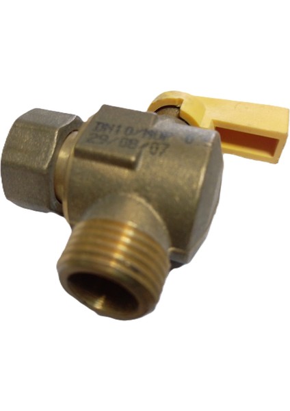 Kombi Vanası 3/4’’( 3/4 Rekor-3/4 Dişli ) Köşe Kulplu Gaz Için