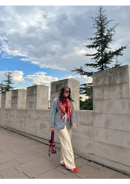 Belirtilmemiş Çift Düğmeli Blazer Ceket