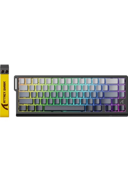 Attack Shark X68HE Esports Manyetik Switch Klavye - 0.125MS Ultra Düşük Gecikme, Rgb Aydınlatma