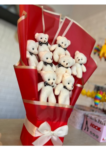 Sevimli 8'li Ayıcık Buketi
