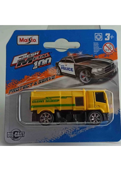 Dianomi Maisto 1:64 Ölçek Clean Sweep Kamyon// Küçük Boy