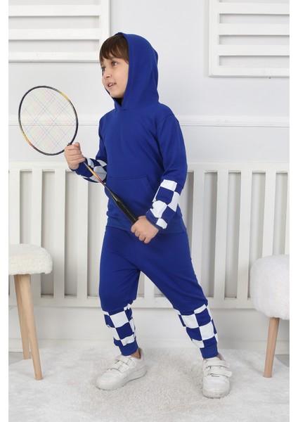 Erkek Çocuk Eşofman Takım Damalı