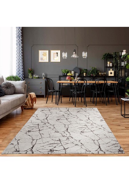 Kadife Dokulu, Lastikli, Süngerli, Kaymaz, Yıkanabilir Modern Desenlerde Halı Örtüsü 4, 6, 9, 12 M2 Ebatlarında -015