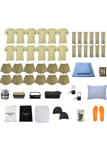 12'li Temel Asker Seti, Acemi / Bedelli Yazlık Askeri Malzeme Paketi