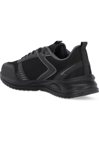 GUMMY I Büyük Beden Erkek Sneaker Koşu & Yürüyüş Ayakkabısı Siyah / Siyah