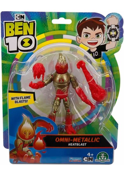 Ben 10 Aksiyon Figürler S1W13 - Omni-Metallic Heatblast