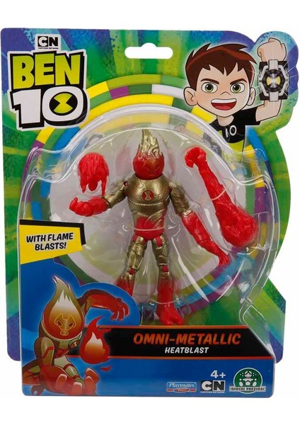 Ben 10 Aksiyon Figürler S1W13 - Omni-Metallic Heatblast