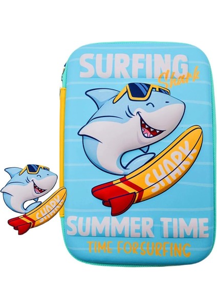 Shark Köpek Balığı Kabartmalı Eva Kalemlik Büyük Boy