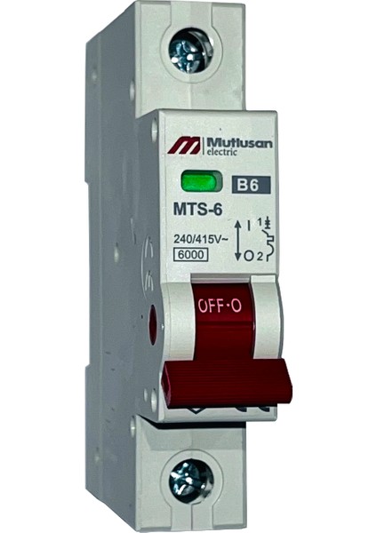 MTS06-1006B 1X6A 6ka B Tipi Otomatik Sigorta