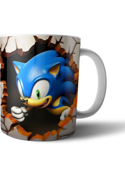 Sonic The Hedgehog Kirpi Sonic Kupa Bardak Model 2