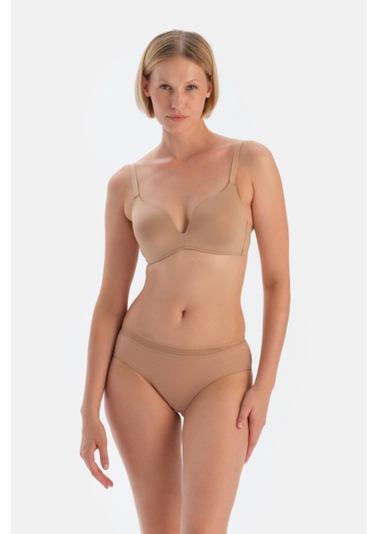 Açık Kahve 5610KC Basıc Bel Dantel Detaylı Hıpster Külot fırsatları