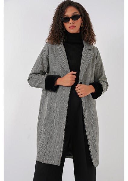 9085 Kaşe Kaban - Bej