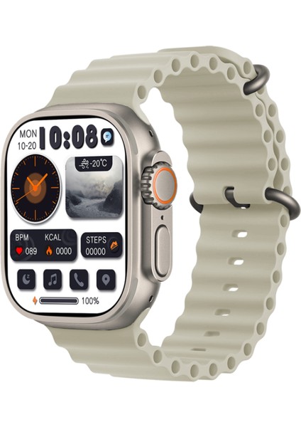 Watch 8 Ultra Series Akıllı Saat Bluetooth Nfc Sesli Arama Bildirim Kablosuz Şarj Türkçe