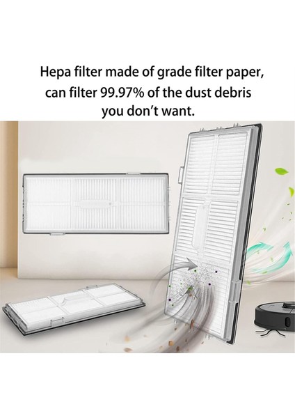 S8 Pro Ultra Robot Süpürge Çift Ana Fırça Yan Hepa Filtresi Için 21 Adet Yedek Parça (Yurt Dışından) modelleri