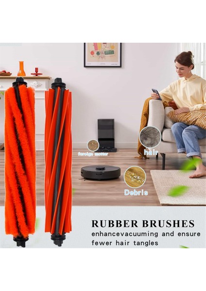 S8 Pro Ultra Robot Süpürge Çift Ana Fırça Yan Hepa Filtresi Için 21 Adet Yedek Parça (Yurt Dışından) indirimleri