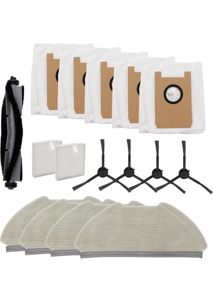 T20 Robot Süpürge Ana Yan Fırçalar Hepa Filtreler Paspas Pedleri Toz Torbaları Aksesuarlar (Yurt Dışından)