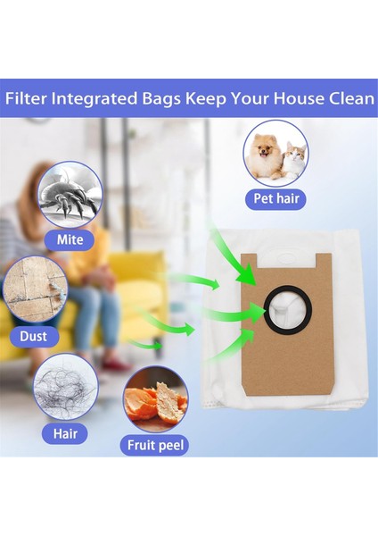 T20 Robot Süpürge Ana Yan Fırçalar Hepa Filtreler Paspas Pedleri Toz Torbaları Aksesuarlar (Yurt Dışından) modelleri