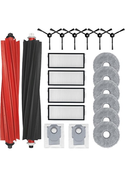 Qrevo Master / P10S Pro / V20 Robot Süpürge Ana Yan Fırça Hepa Filtre Paspas Bezi Toz Torbaları Aksesuarları (Yurt Dışından)