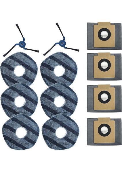 X10 Pro Omni Robot Süpürge Yan Fırça Paspas Bezi Toz Torbaları Yedek Parçaları (Yurt Dışından)